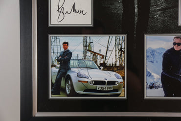 007 5 Signed Framed Display - Memorabilia Framers Shop