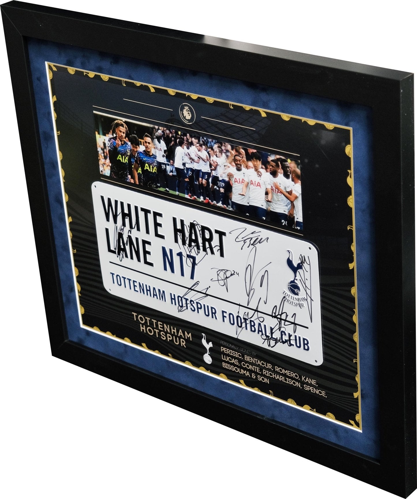 2022 Multi Signed Spurs Roadsign Framed Display - Memorabilia Framers Shop