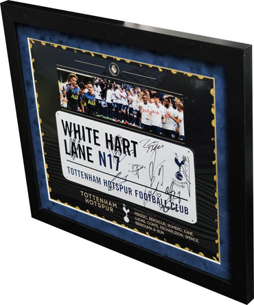 2022 Multi Signed Spurs Roadsign Framed Display - Memorabilia Framers Shop