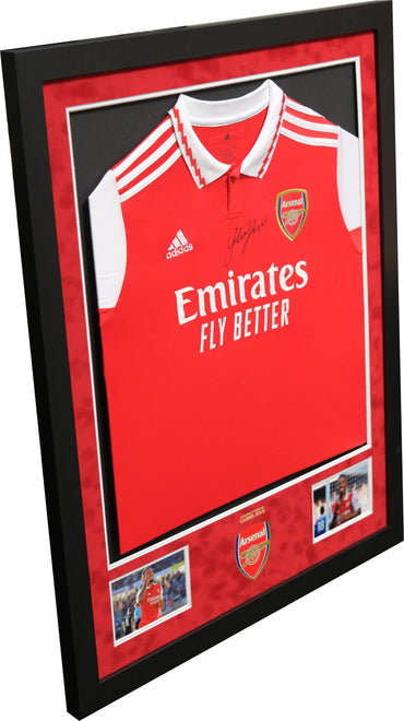 Bukayo Saka Signed Shirt Framed Display