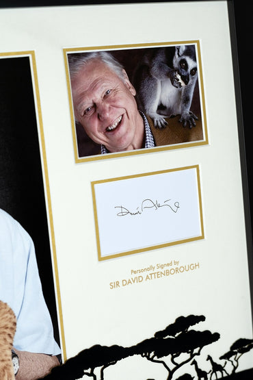 David Attenborough Signed Photograph Display