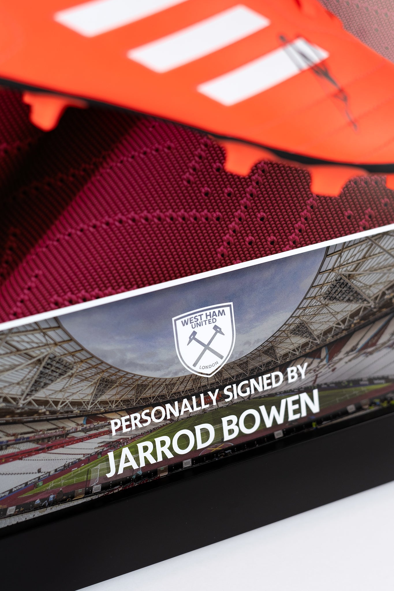 Jarrod Bowen Signed Boot West Ham Display