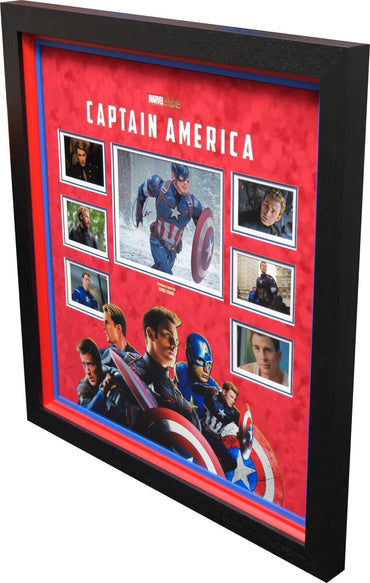 Captain America Signed Photograph by Chris Evans Framed Display