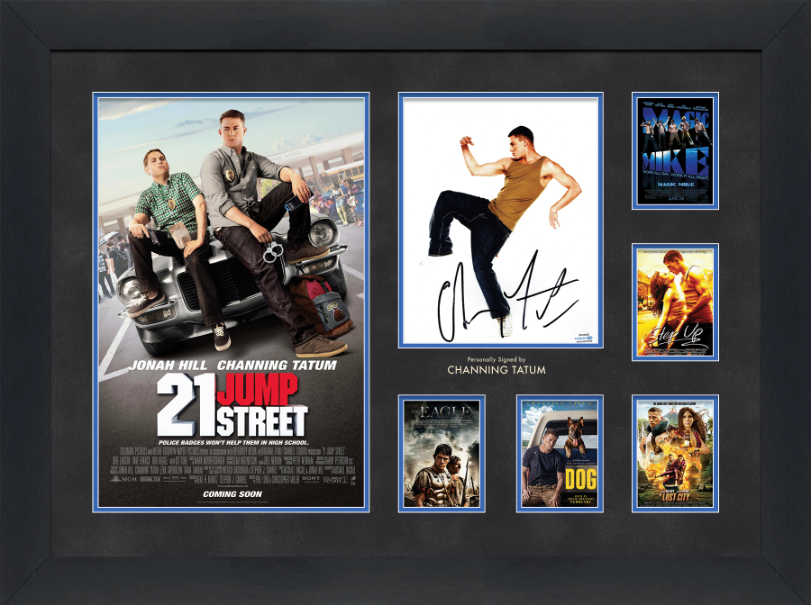 Channing Tatum Signed 21 Jump Street Display