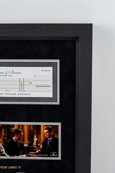 007: Die Another Day: Gustav Graves Screen Used Diamonds & Cheque Display