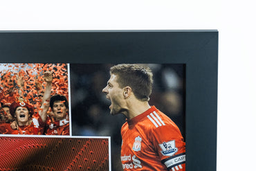 Gerrard Signed Liverpool Boot Framed Display