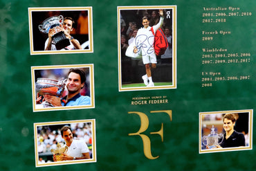 Roger Federer Signed Photograph Display