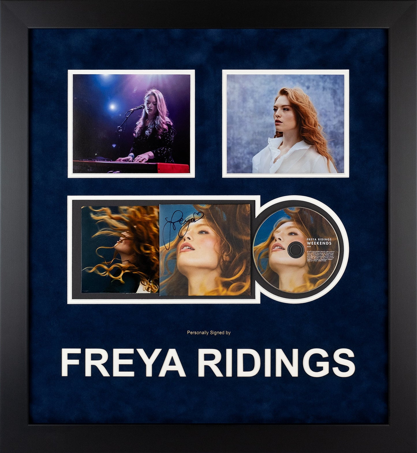 Freya Ridings Signed 'Weekends' CD Display
