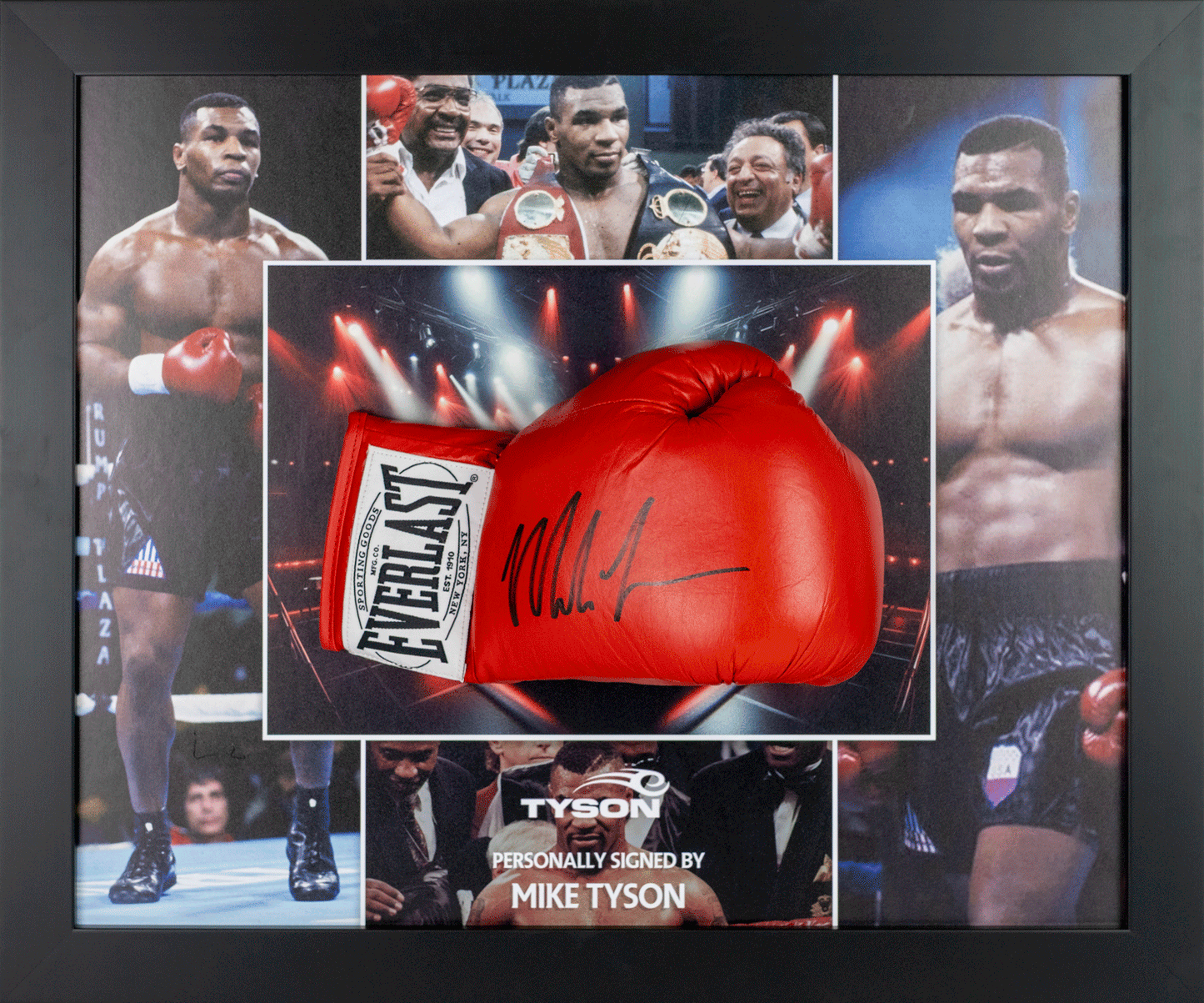 Mike Tyson Signed Glove Framed Display
