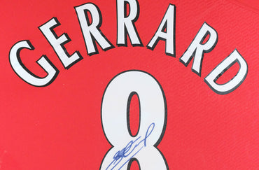 Steven Gerrard Signed Liverpool Shirt Framed Display