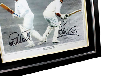 Graham Gooch and Brian Close Signed Photo Framed Display