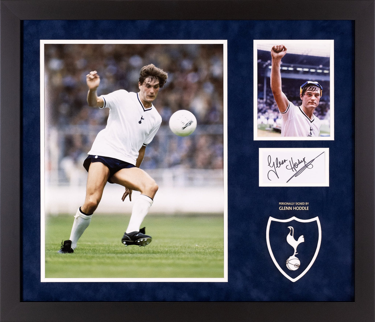 Glenn Hoddle - Sigend Whitecard Tottenham Display