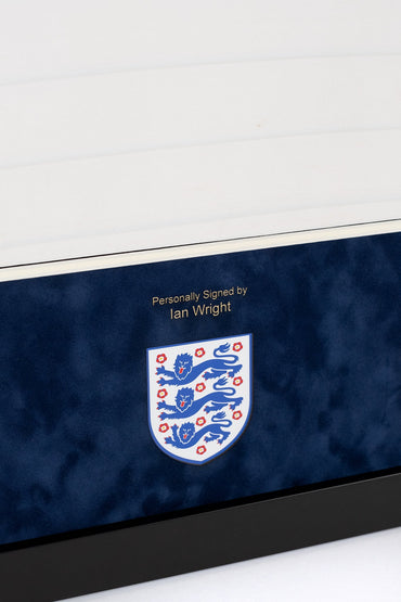 Ian Wright signed England '04 Shirt Display