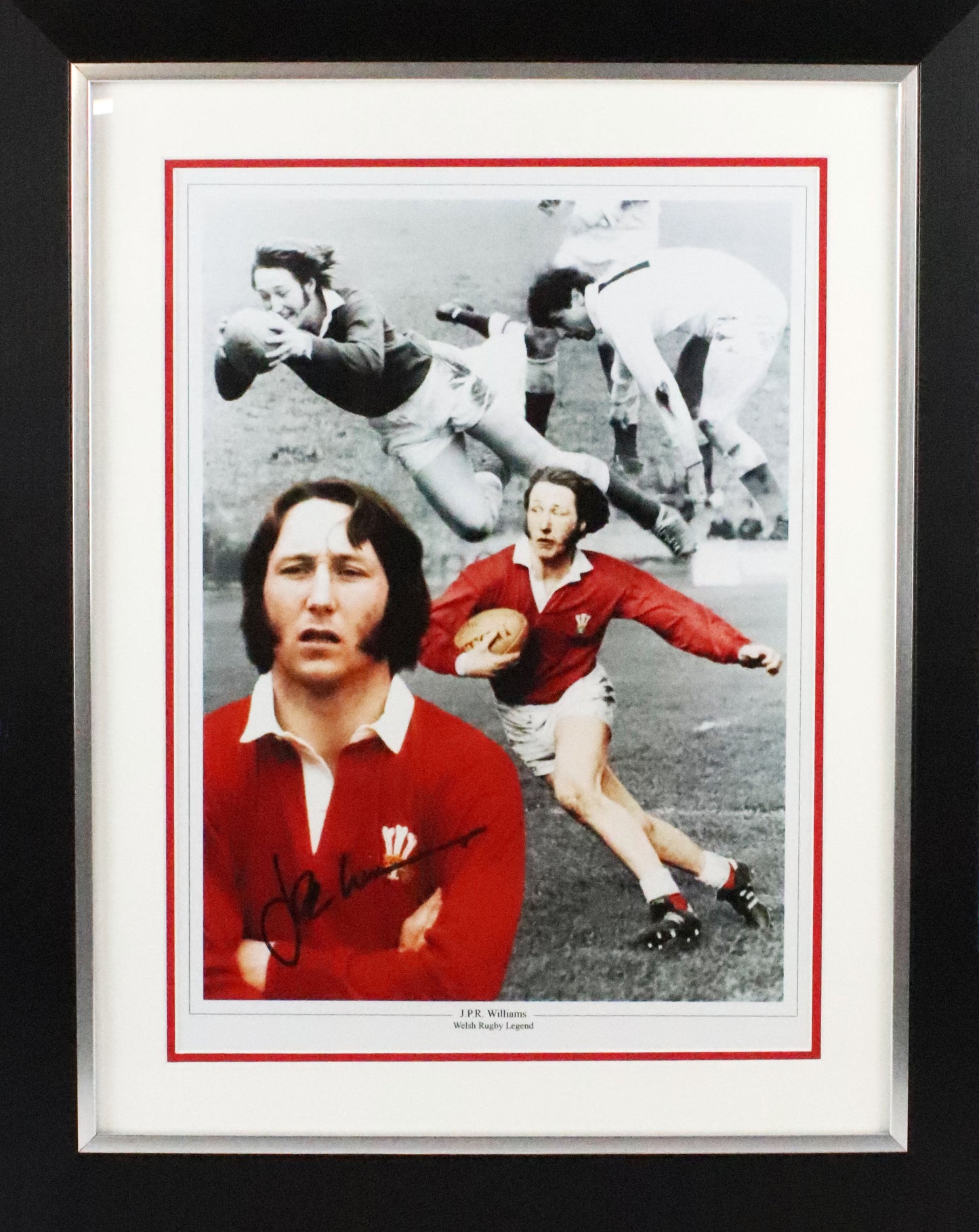 JPR Williams Signed Photo Framed Display
