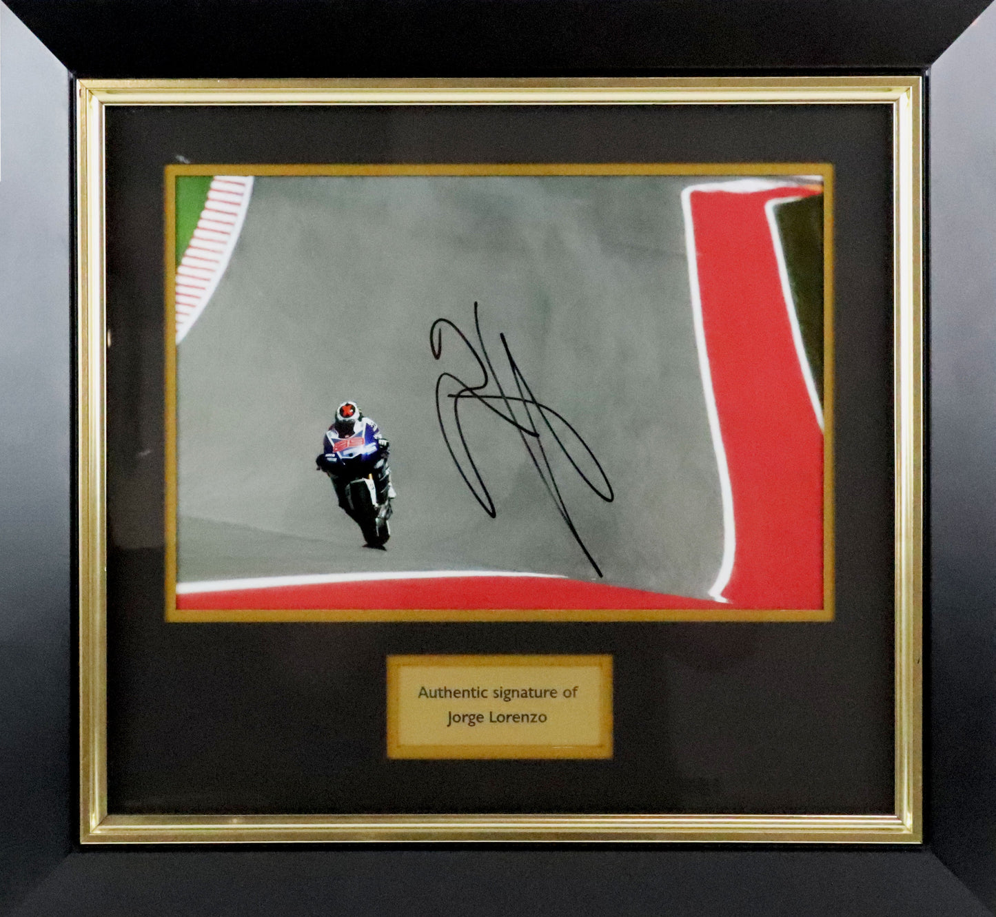 Jorge Lorenzo Signed Photo Display