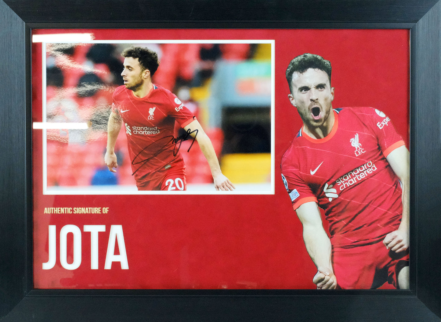 Diogo Jota Signed Photo Framed Display
