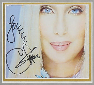 Cher Signed 6x6 Photograph Framed Display