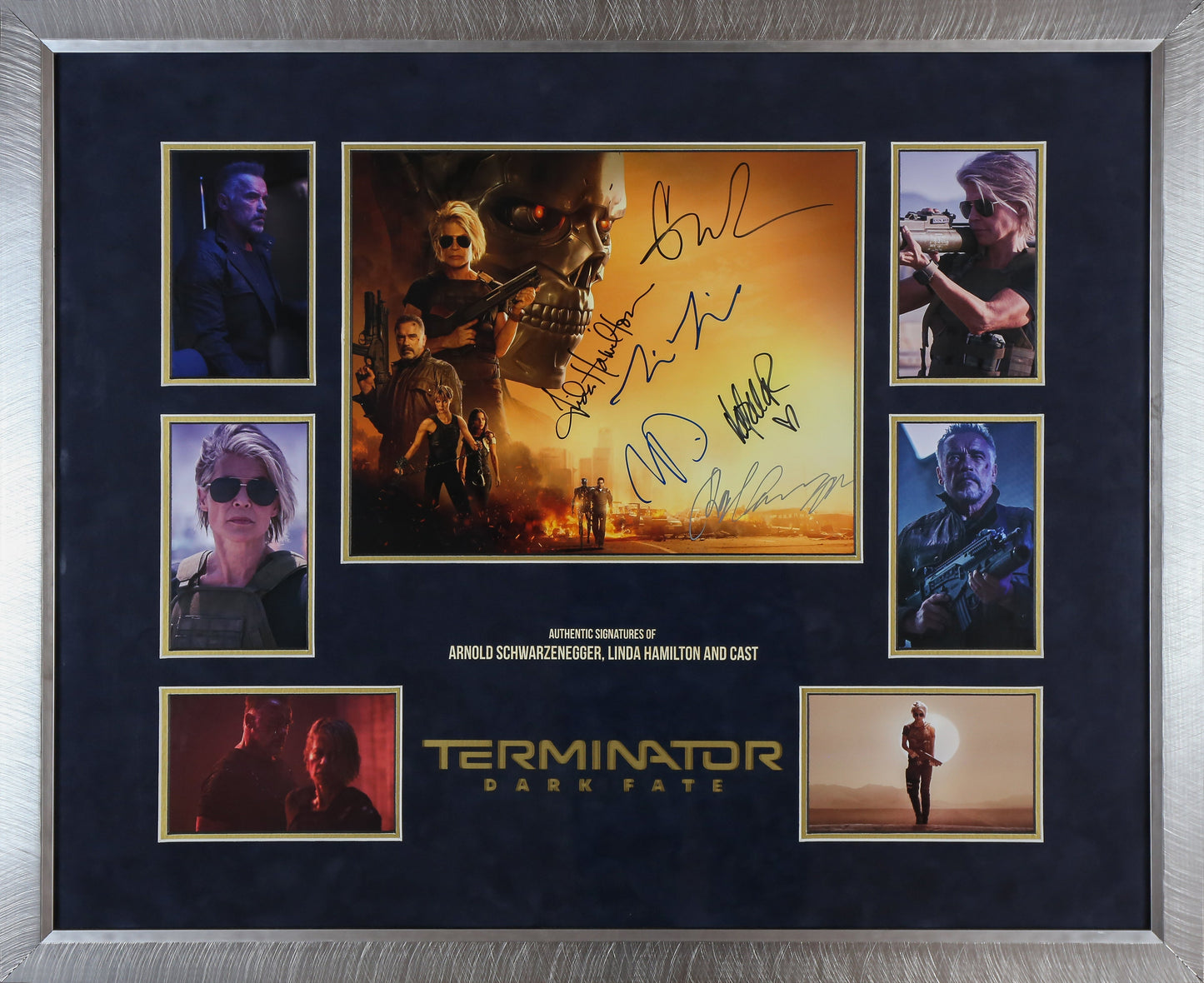 Cast Signed Terminator Dark Fate Signed 12x16 Photograph Framed Display