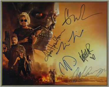 Cast Signed Terminator Dark Fate Signed 12x16 Photograph Framed Display
