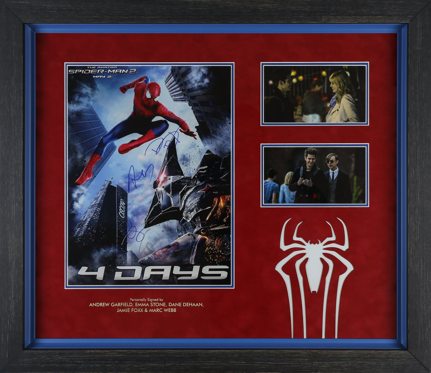 Cast Signed Spiderman Photograph Framed Display