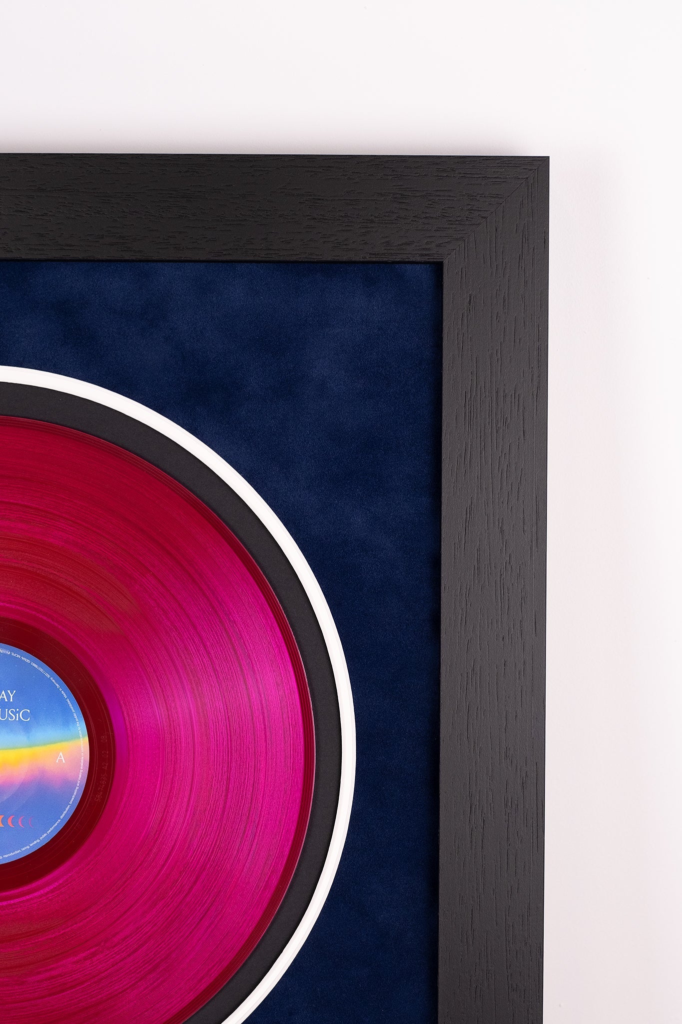 Coldplay Full Band Signed 'Moon Music' Vinyl Insert Framed Display