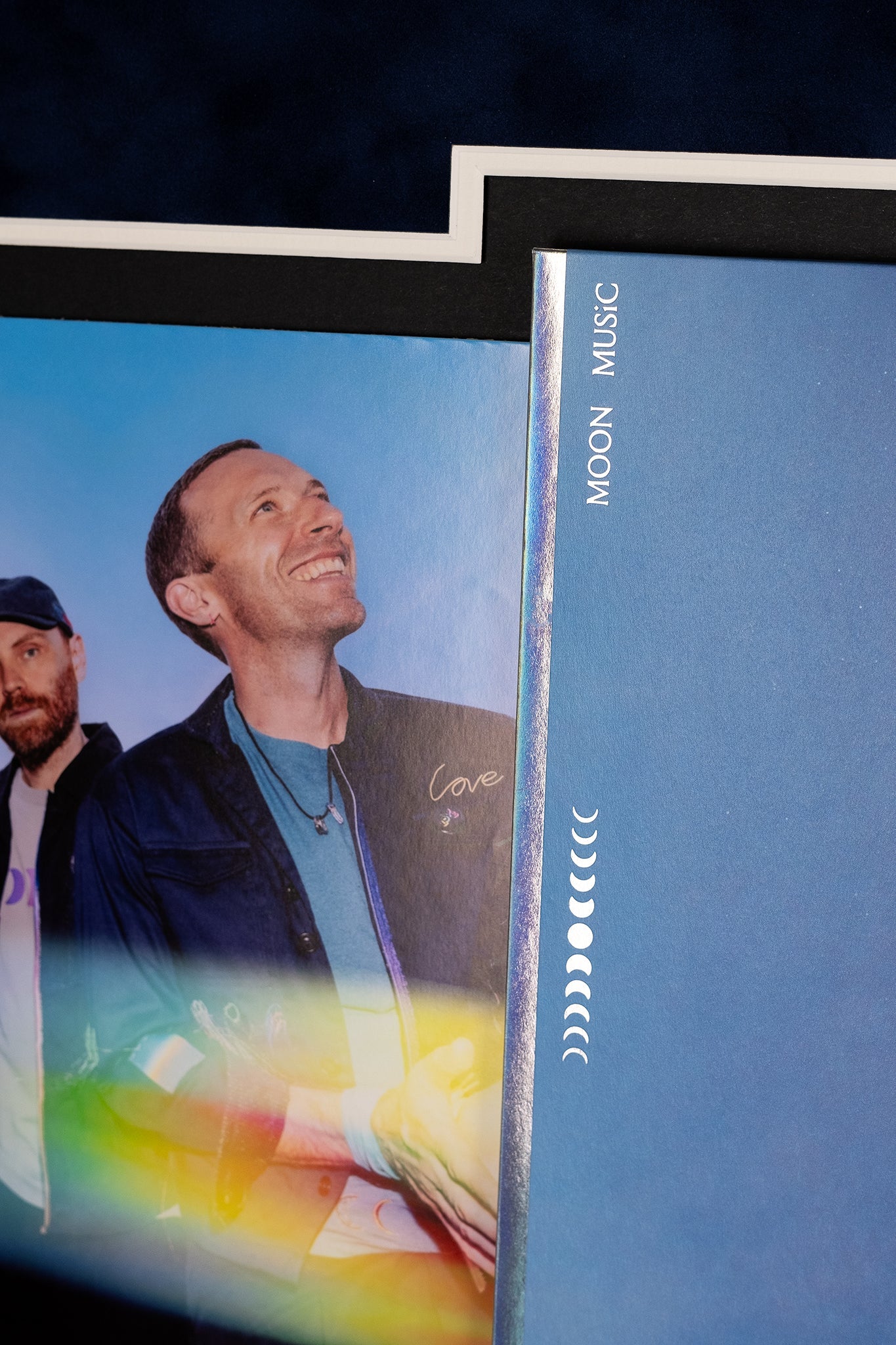 Coldplay Full Band Signed 'Moon Music' Vinyl Insert Framed Display
