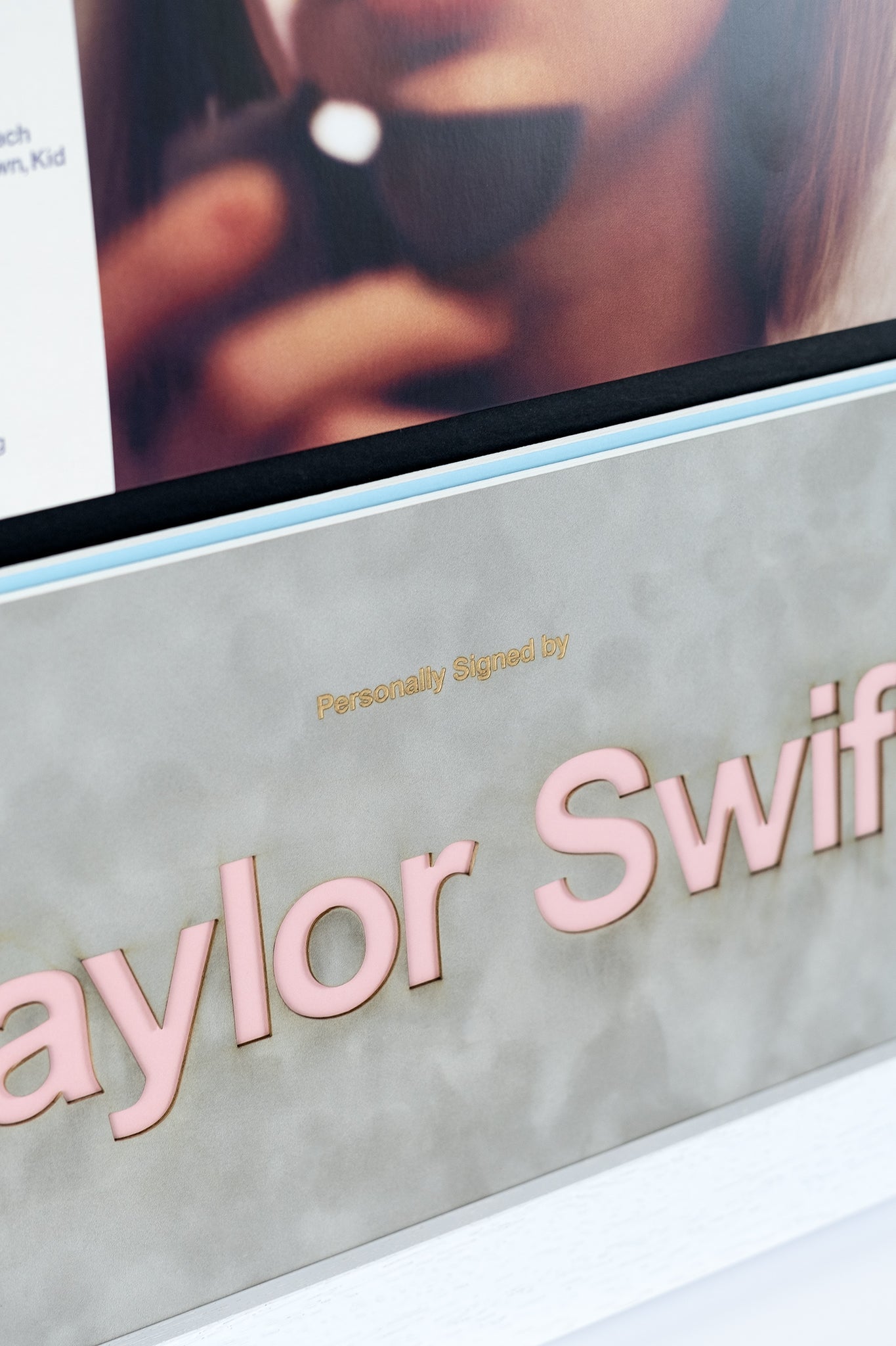 Taylor Swift Signed Framed Midnights Album Record Display