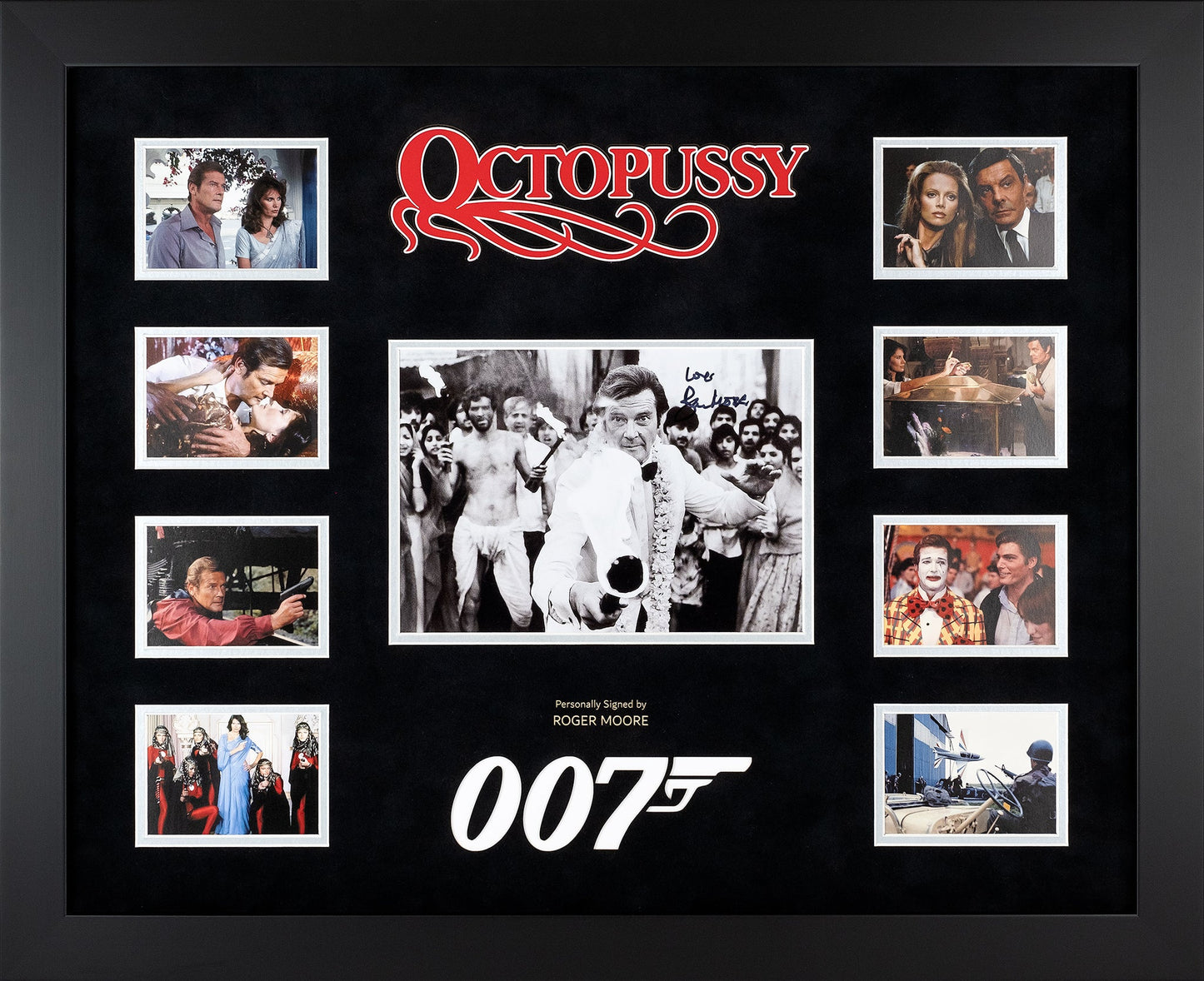 James Bond - Octopussy Display Signed by Roger Moore
