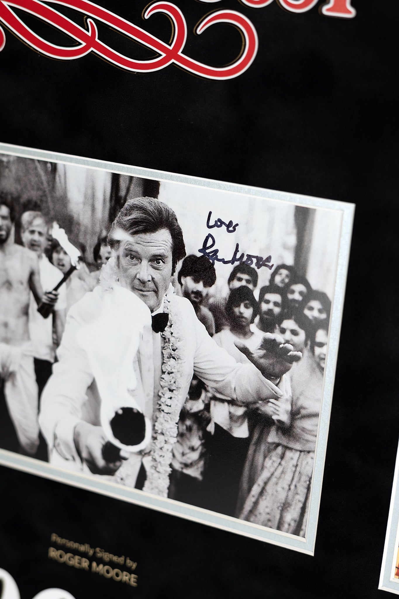 James Bond - Octopussy Display Signed by Roger Moore