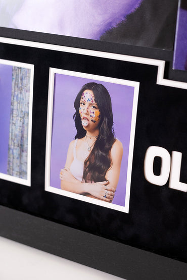 Olivia Rodrigo Signed 'GUTS' Vinyl Insert Framed Display