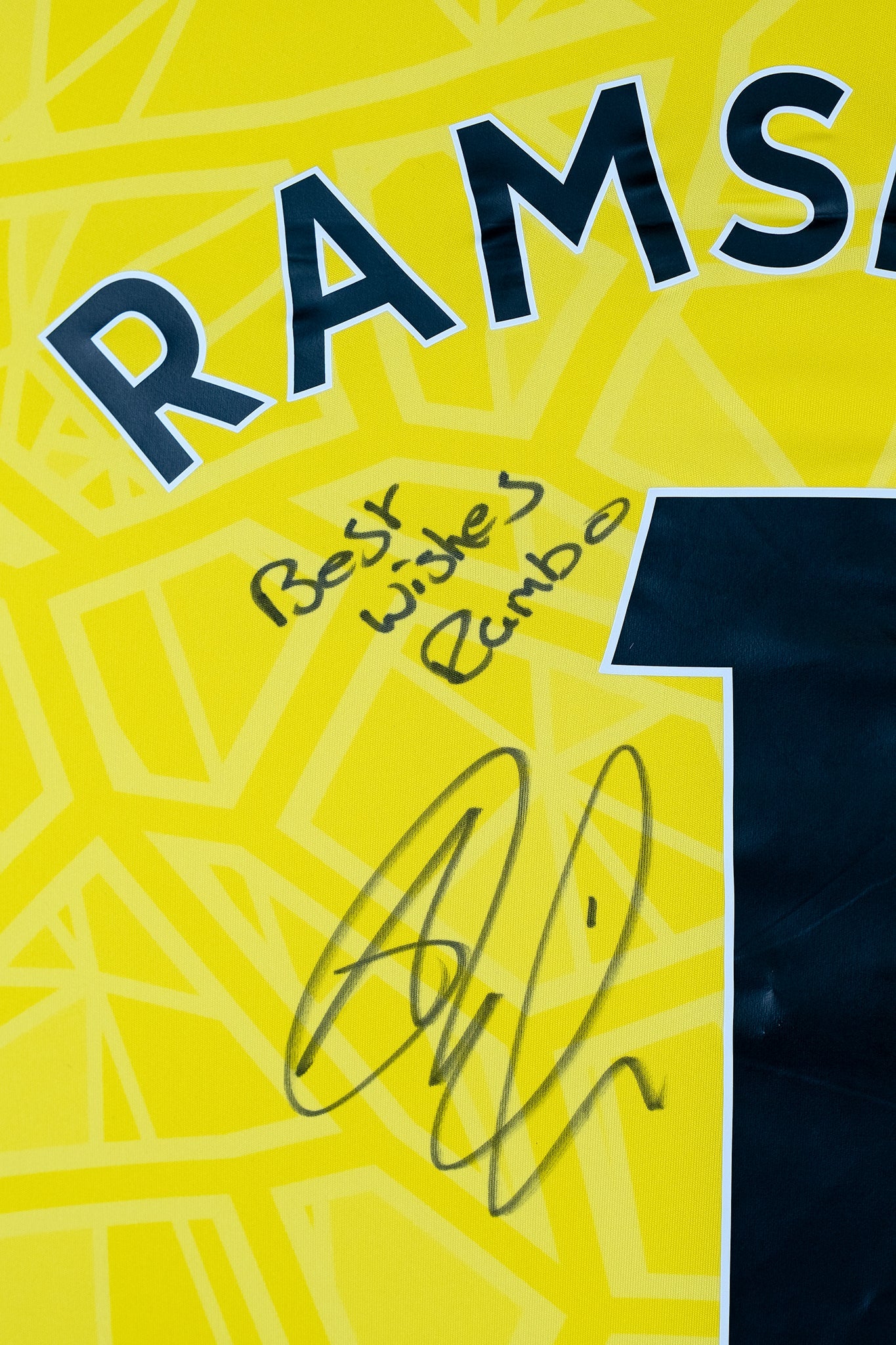 Aaron Ramsdale signed Arsenal shirt