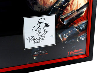 "A Nightmare of Elm Street" Robert Englund Signed White card Framed Display