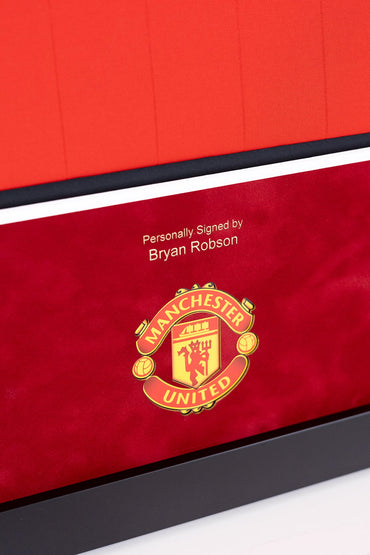 Bryan Robson 1983 FA Cup Winners Shirt Display