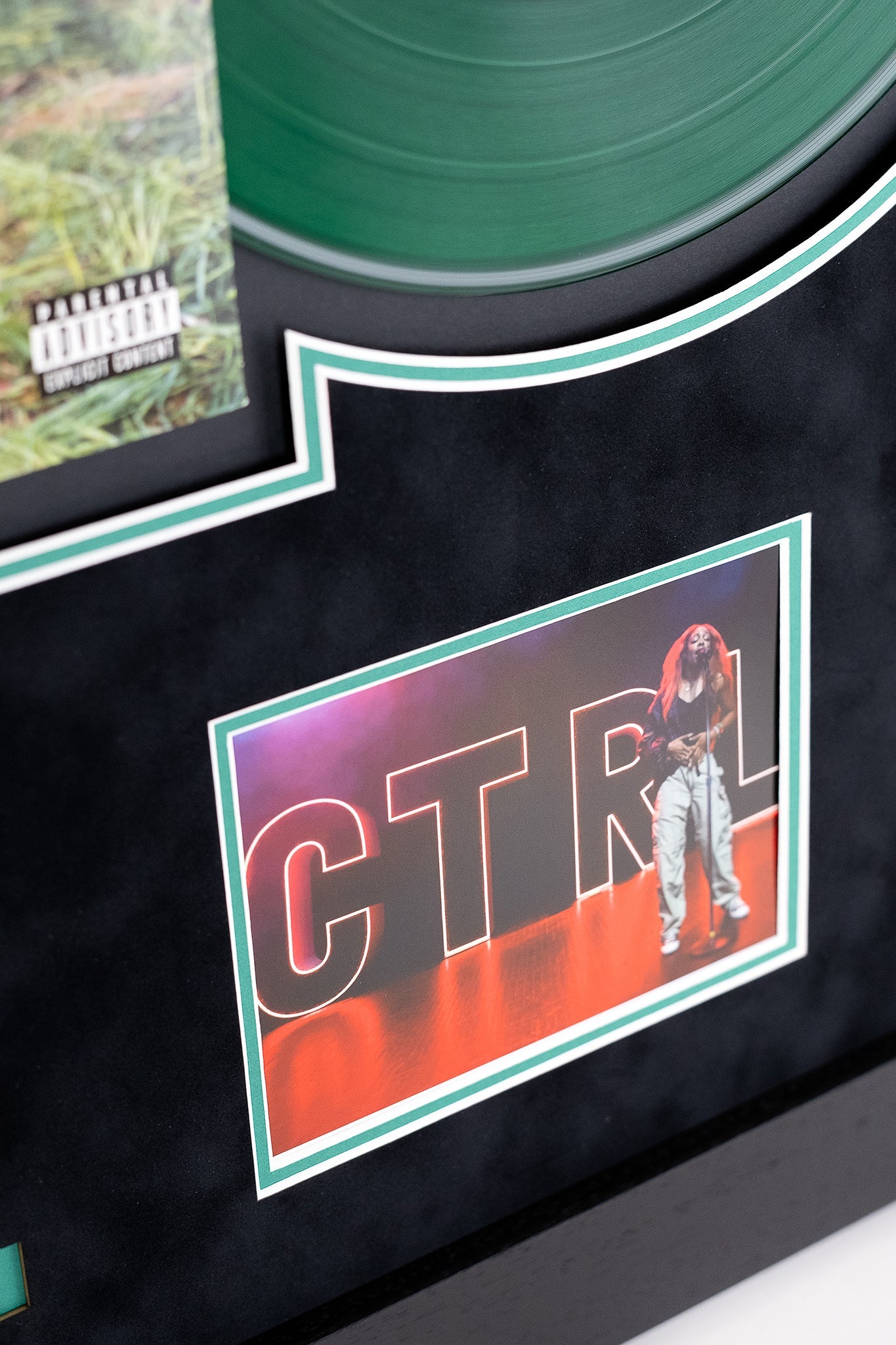 SZA Signed 'Ctrl' Vinyl Cover Framed Display