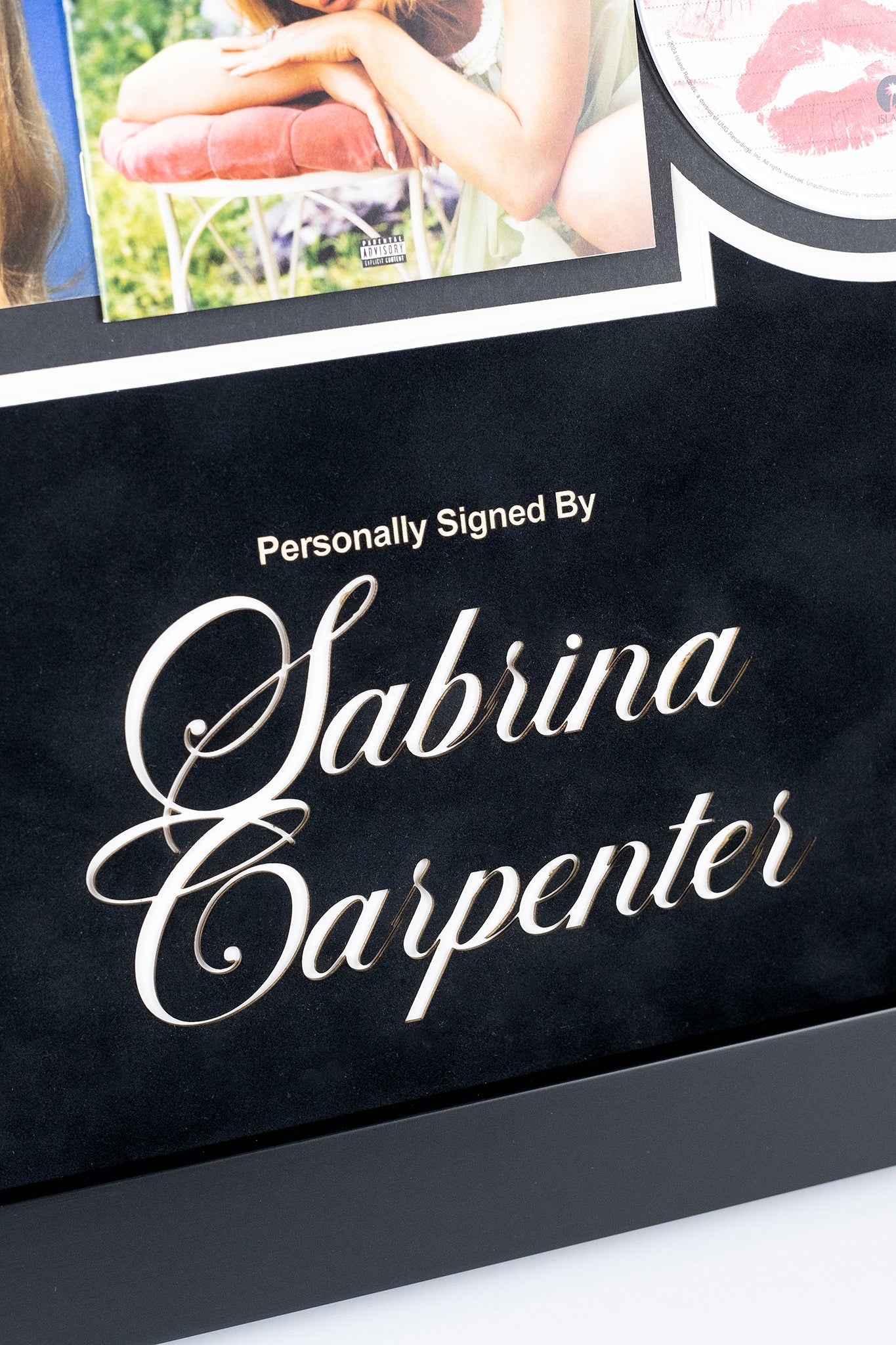 Sabrina Carpenter 'Short N' Sweet' CD And Signed Insert Framed Display