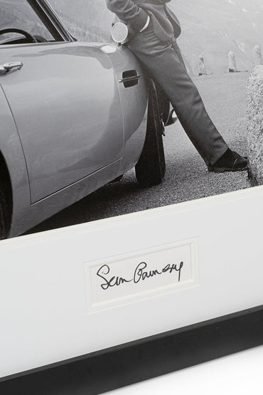 Sean Connery, 007 Signed Whitecard Framed Display