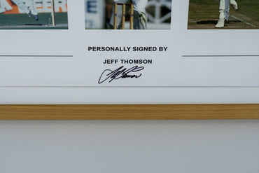 Jeff Thomson Signed Montage Display