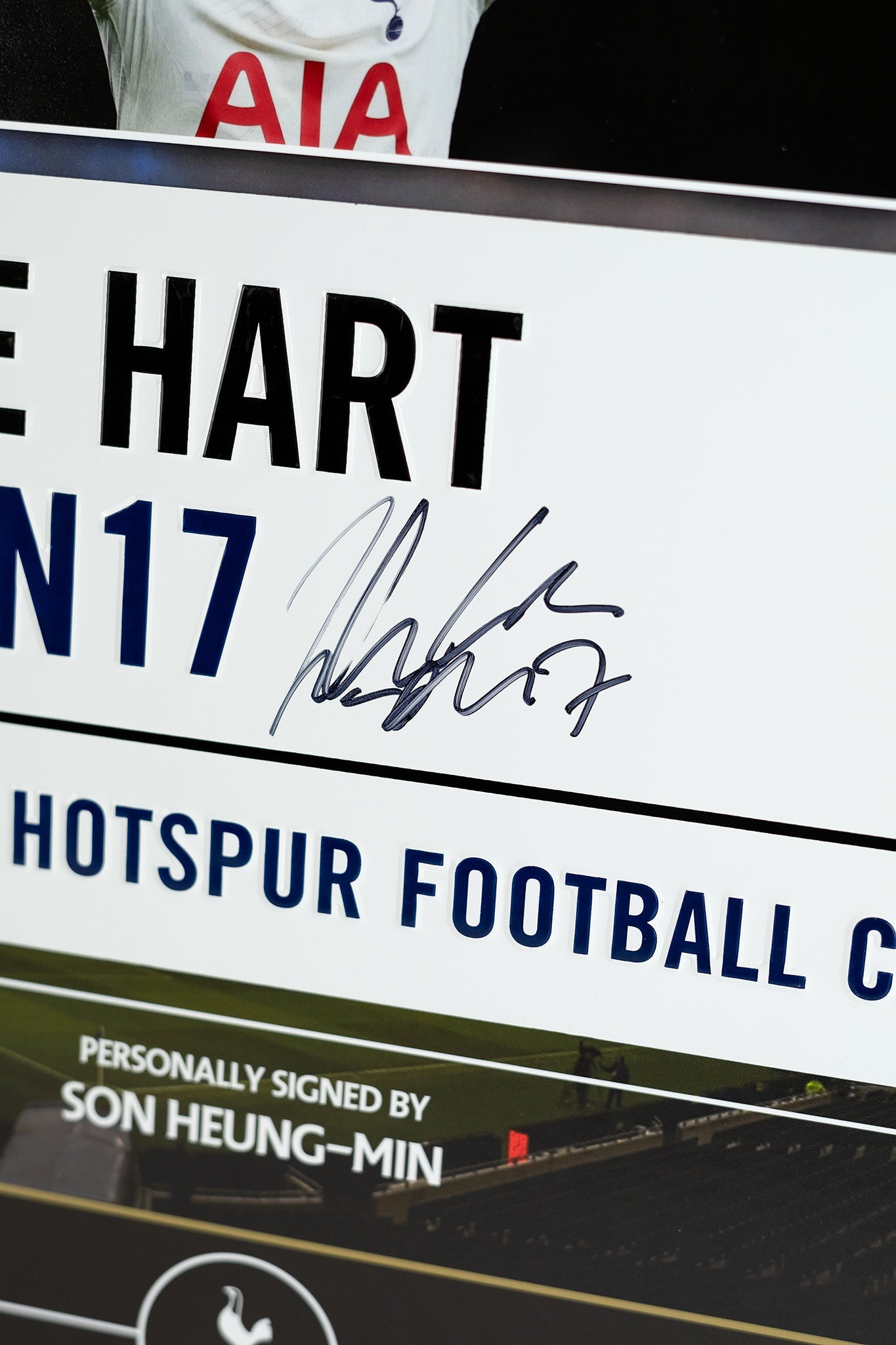 Son Heung-min Signed Road sign Display