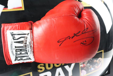 Sugar Ray Leonard Signed Glove Framed Display