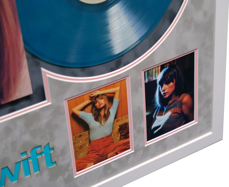 Taylor Swift Signed Framed Midnights Album Record Display