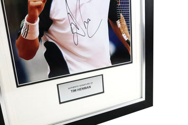 Tim Henman Signed Photo Framed Display
