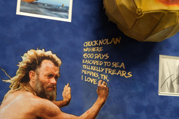 Cast Away Photo Signed by Tom Hanks and 'Wilson' Volleyball Head Framed Display