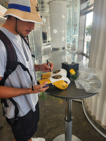 Larry Holmes & Jai Opetatai Signed Glove Framed Display