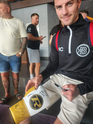 Kovalev, Cacace, Chamberlain & Opetaia Signed Glove Framed Display