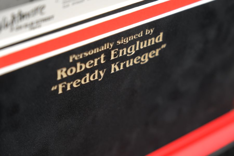 A Nightmare on Elm Street Signed Poster by Robert Englund - Memorabilia Framers Shop