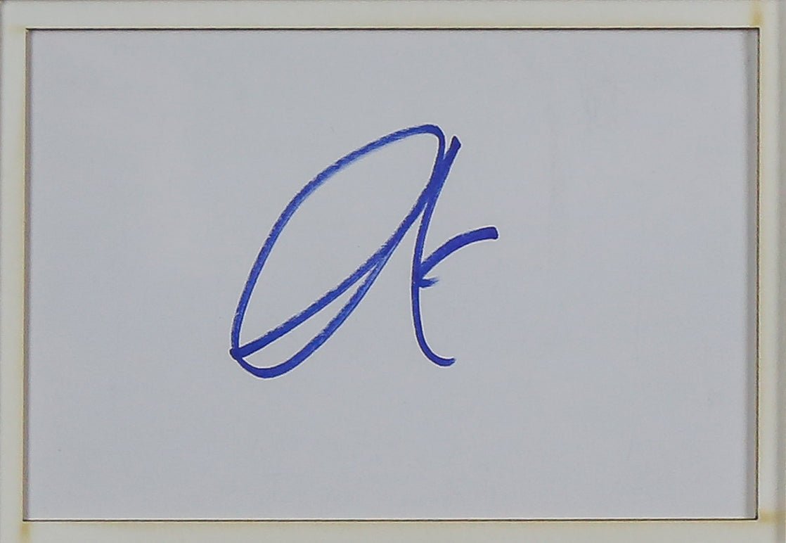 Al Pacino, Scarface Signed White card Framed Display - Memorabilia Framers Shop