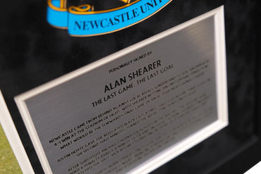 Alan Shearer Signed Newcastle Photo Framed Display - Memorabilia Framers Shop