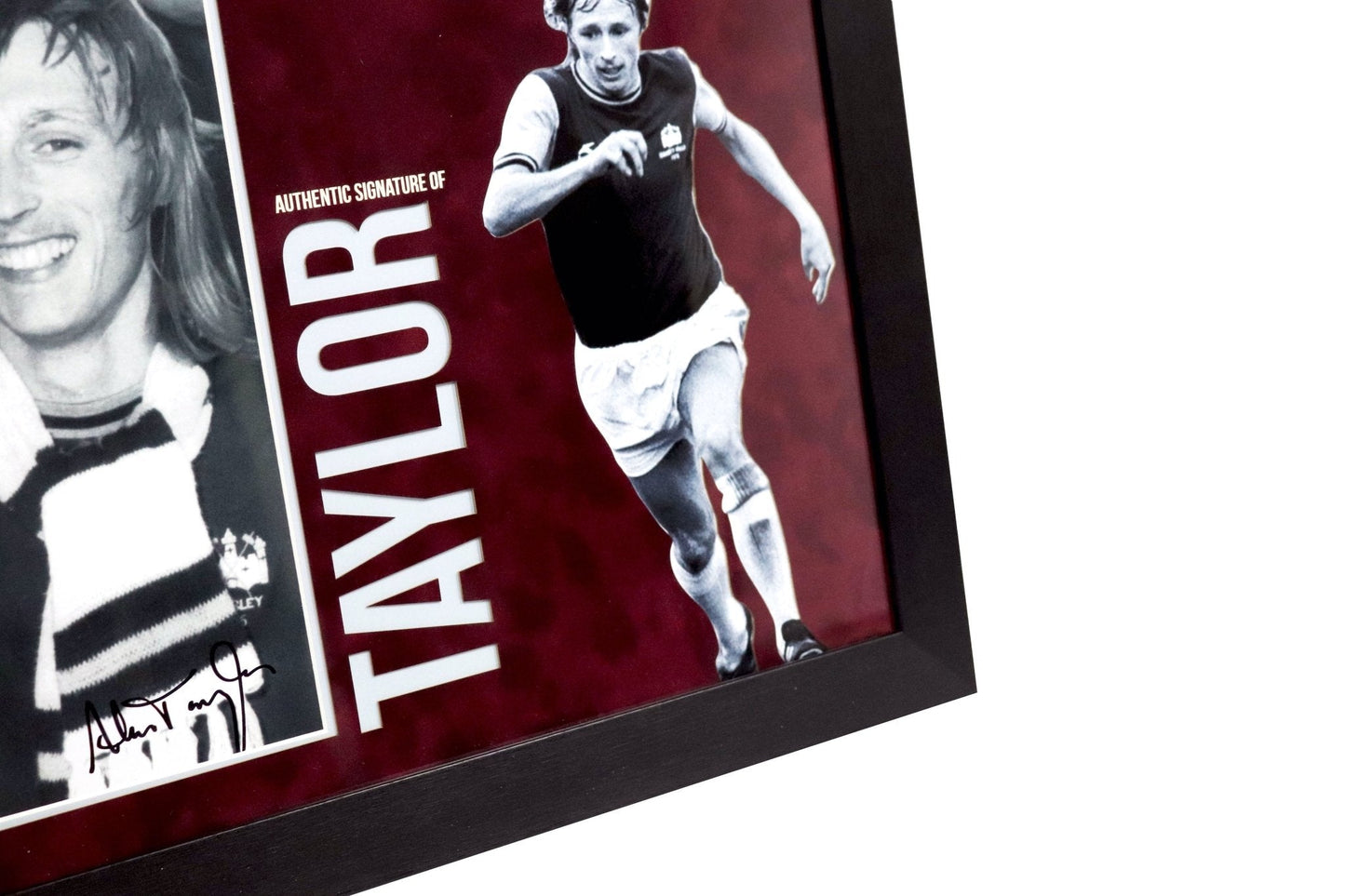 Alan Taylor Signed Photo Framed Display - Memorabilia Framers Shop