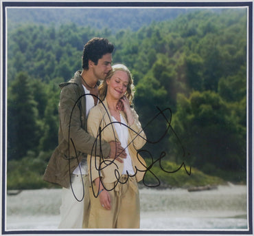 Amanda Seyfried and Dominic Cooper Signed Mama Mia 12x8 Photograph Framed Display - Memorabilia Framers Shop