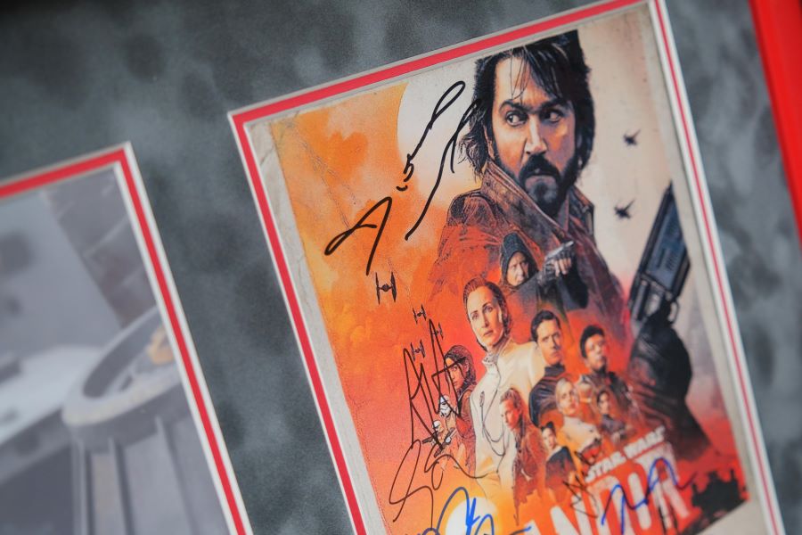 Andor Star Wars Signed by Diego Luna, Ardria Arjona, Genevieve O' Reilly, Dennis Gough, Kyle Soller Memorabilia Framers Shop